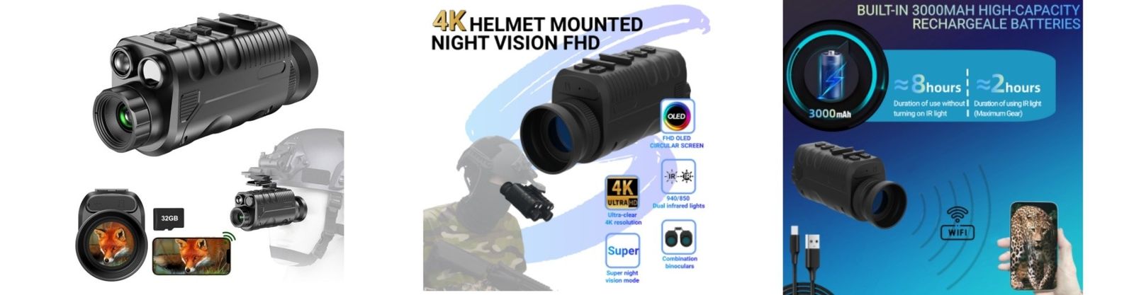 夜間視界のMonoculars