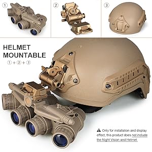 36Lb ナイトビジョン ガグル 戦術ヘルメット マウント L4G24 NVG メタル 3