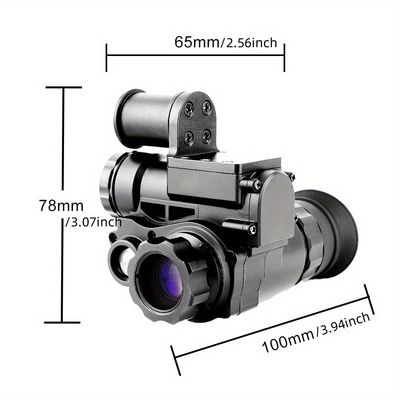 120x80x59mm 軍用ヘルメット 搭載 ナイトビジョン ガグラス Wifi IR 1080p Hd