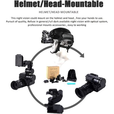 120x80x59mm 軍用ヘルメット 搭載 ナイトビジョン ガグラス Wifi IR 1080p Hd
