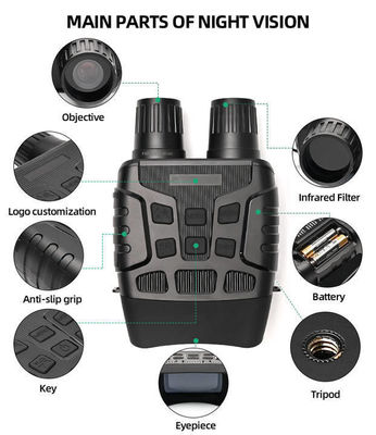 ヘルメット搭載 3.7v ナイトビジョンの遠視鏡 250-300mの有効な視距離