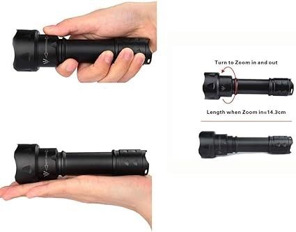 IR懐中電灯 トーチ 850nm バッテリー 充電器付き 性能を最大限にする