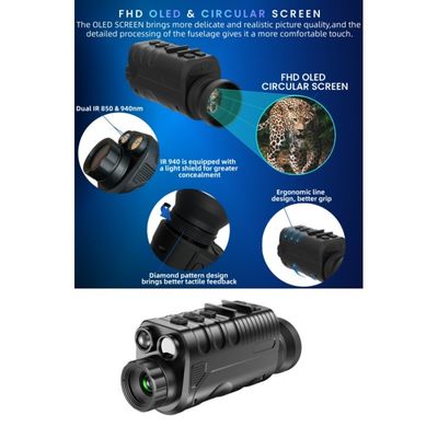 ナイトビジョンゴーグル 6X デジタル拡大縮小 可調 34MM レンズ 854*480 解像度