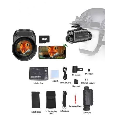 9百万 写真画像解像度 31mm IR LED ナイトビジョン 眼鏡 1080P