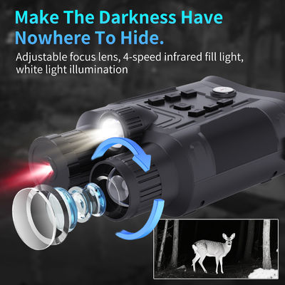 6X オプティカルズーム ミニ90 赤外線ナイトビジョン双眼鏡 40MP 写真と4K ビデオ 15時間バッテリー寿命 釣りやボート,ハイキング,キャンプのために暗闇で見る